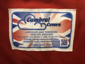 étiquette de la bâche pour avion